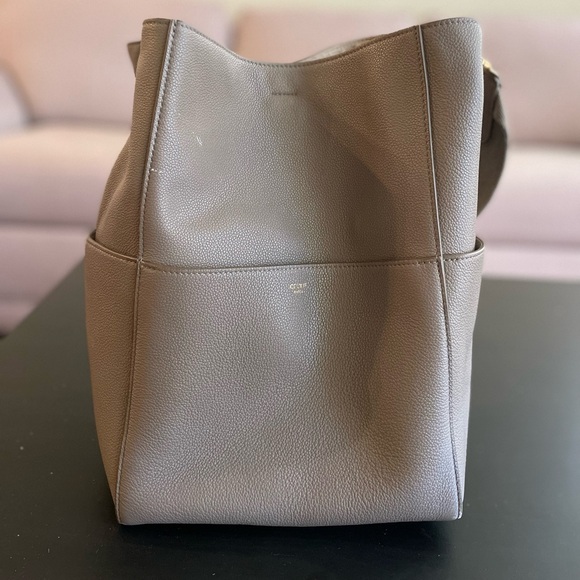 Celine Sangle Bucket Bag Taupe - Picture 1 of 8